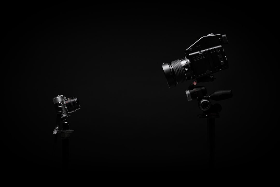 Multiple professional cameras arranged for a live event broadcast
